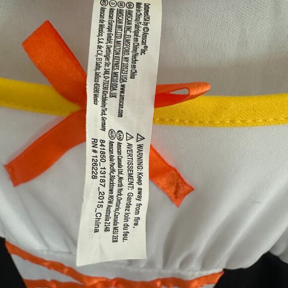 Party City Halloween Costume Candy Corn Witch Child Size M 7/8 - Picture 6 of 8